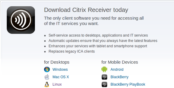 Citrix Receiver on Ubuntu